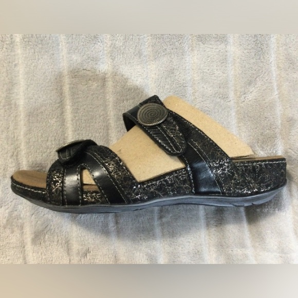 Romika Fidschi 22 Black Gold Women's Sandals EU 37 US 6 to 6.5 - Picture 12 of 13